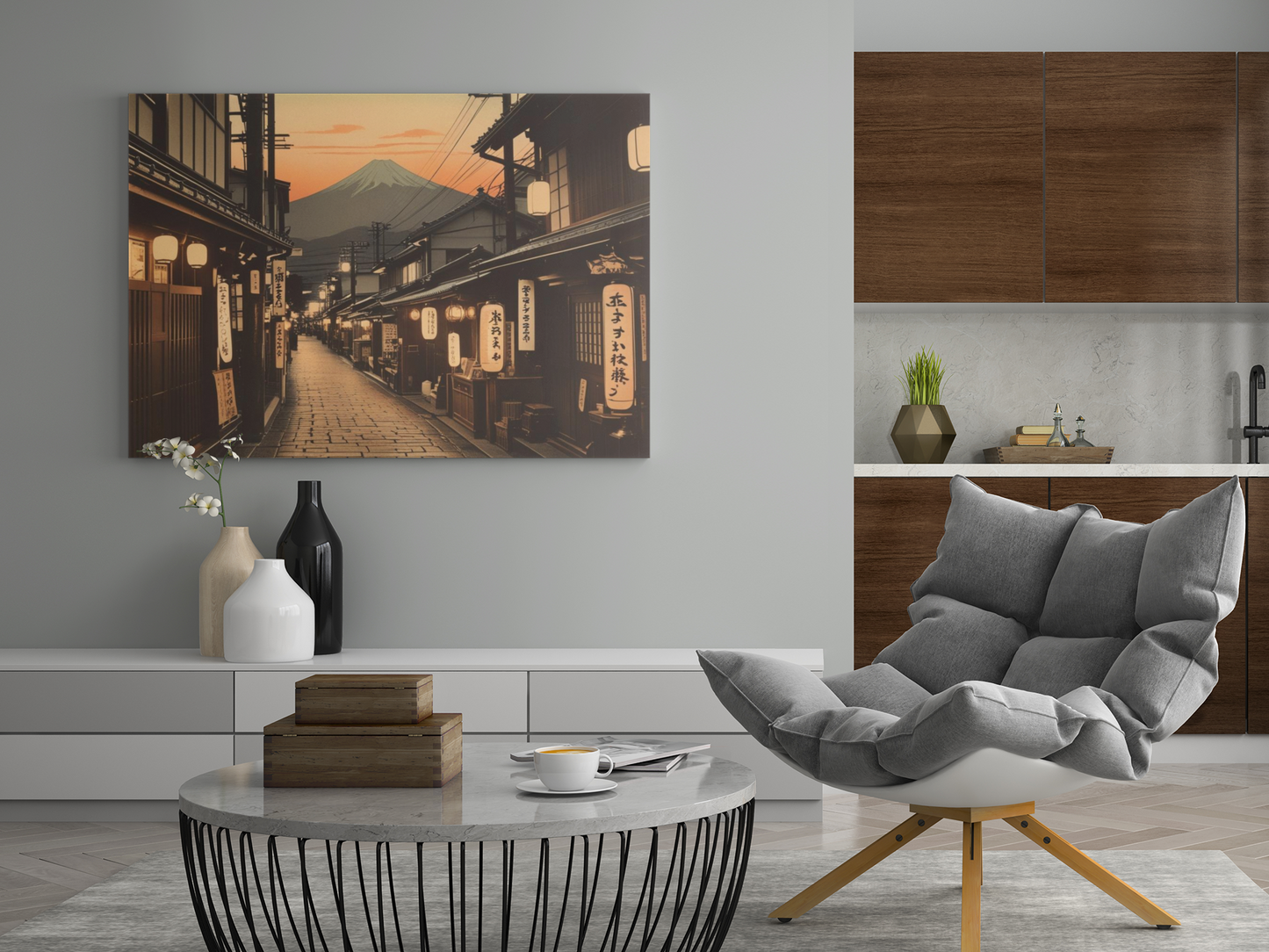 Canvas Print - Serene Mount Fugi Japanese Landscape Art - Home Decor
