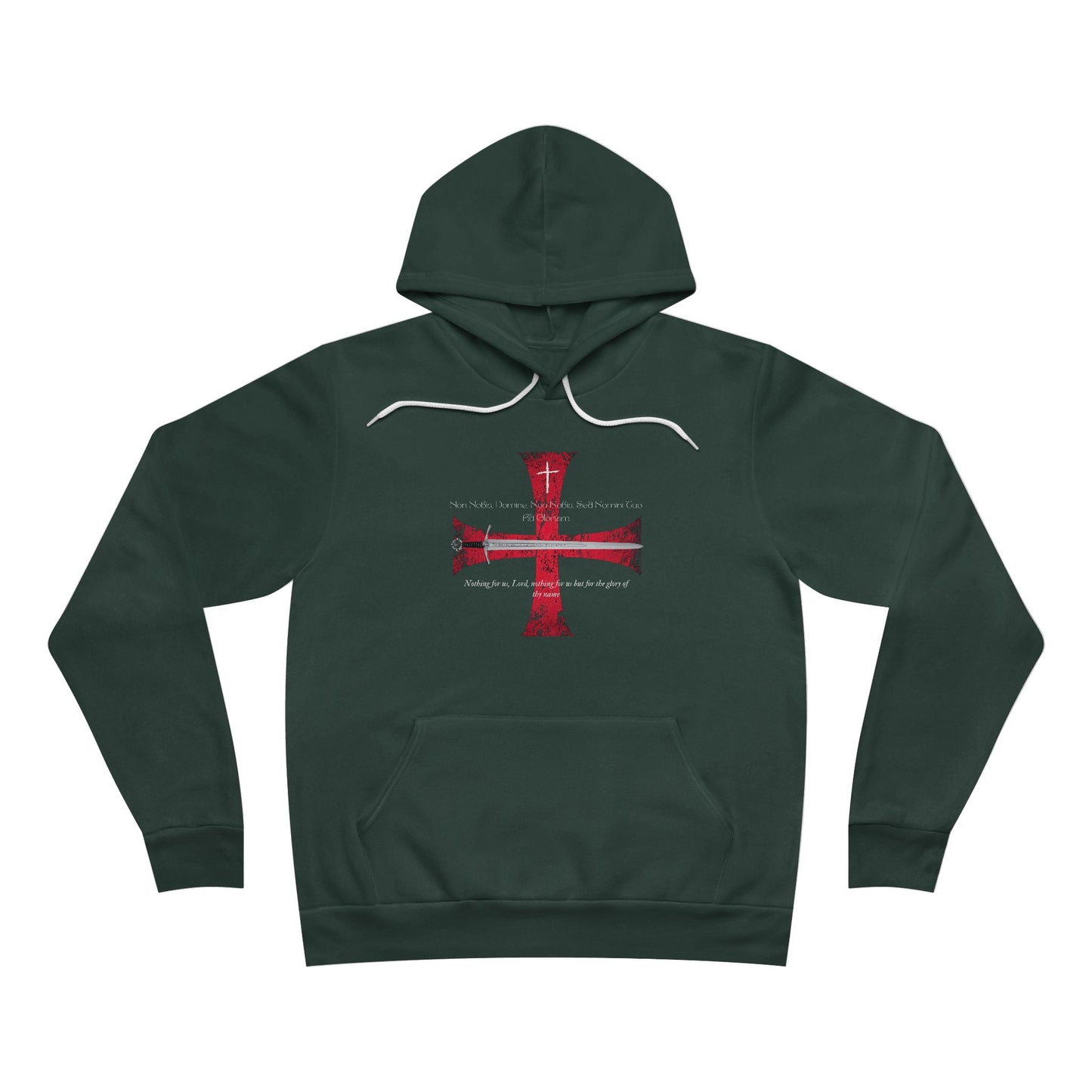 Nordik OutPost-Faith-Inspired Unisex Hoodie with Cross and Sword