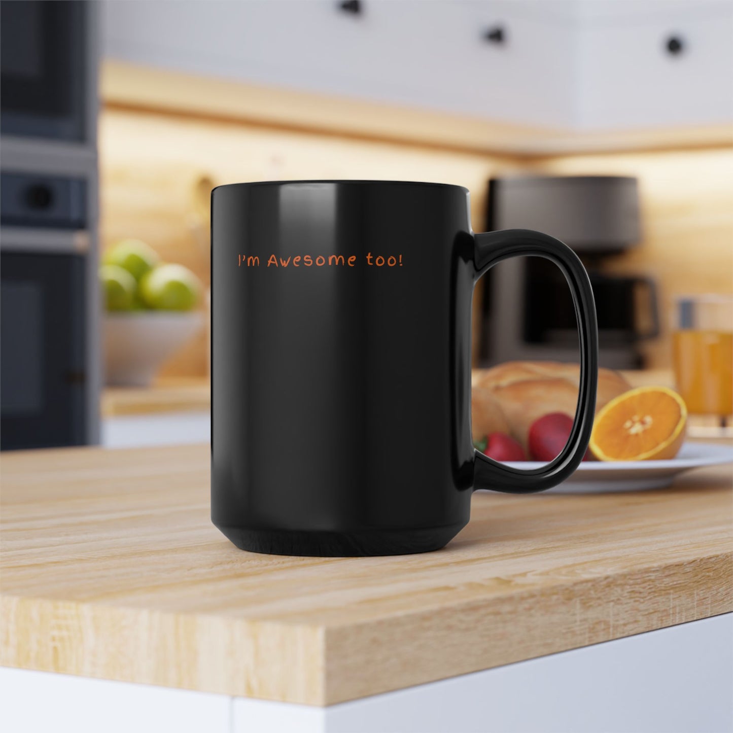 Awesome Black Mug for Coffee Lovers | Gift for Friends, Inspirational Quote, Fun Humor Mug, Perfect for Birthdays, Celebrations