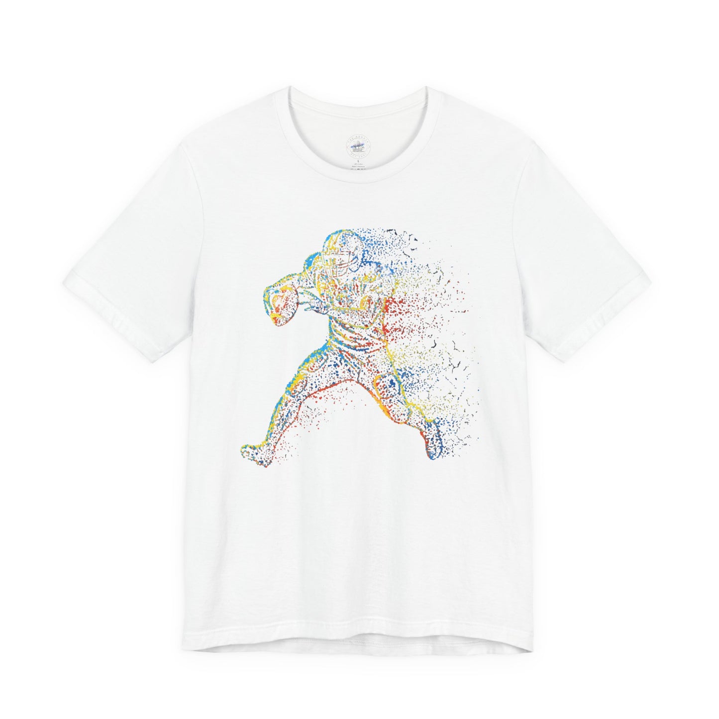 Day Dot Style Colorful Sports Football Action Tee, Perfect for Athletes, Fitness Enthusiasts, Gifts, Casual Wear, Game Day Shirt, Unisex Jersey T-Shirt