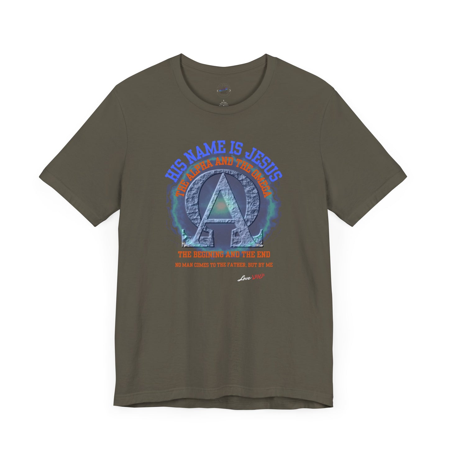 Nordik OutPost-Faith-Based Unisex Jersey Tee | 'His Name is Jesus' Design