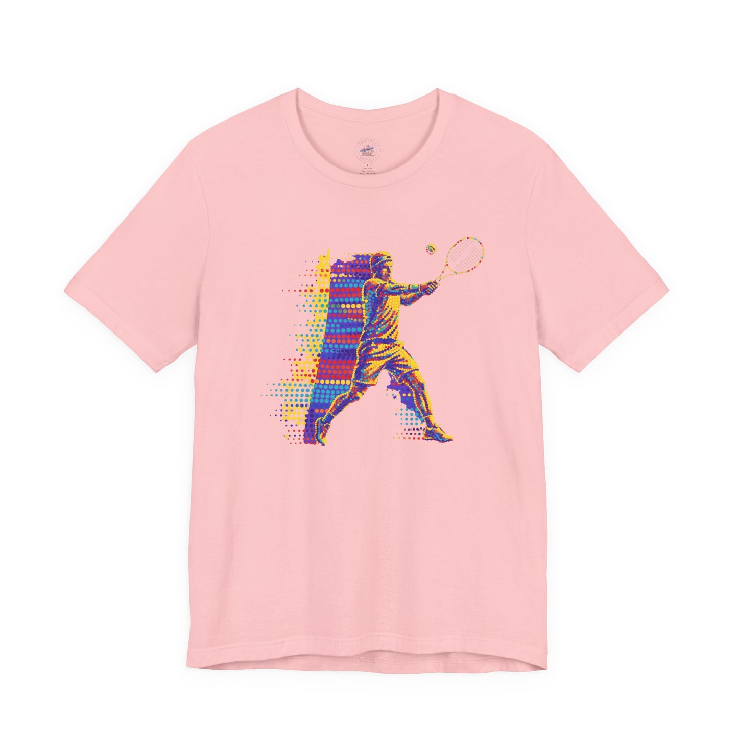 Vibrant Day Dot Tennis Swing Tee, Sports Apparel, Tennis Lover Gift, Activewear for Him/Her, Perfect for Birthdays, Summer Outings