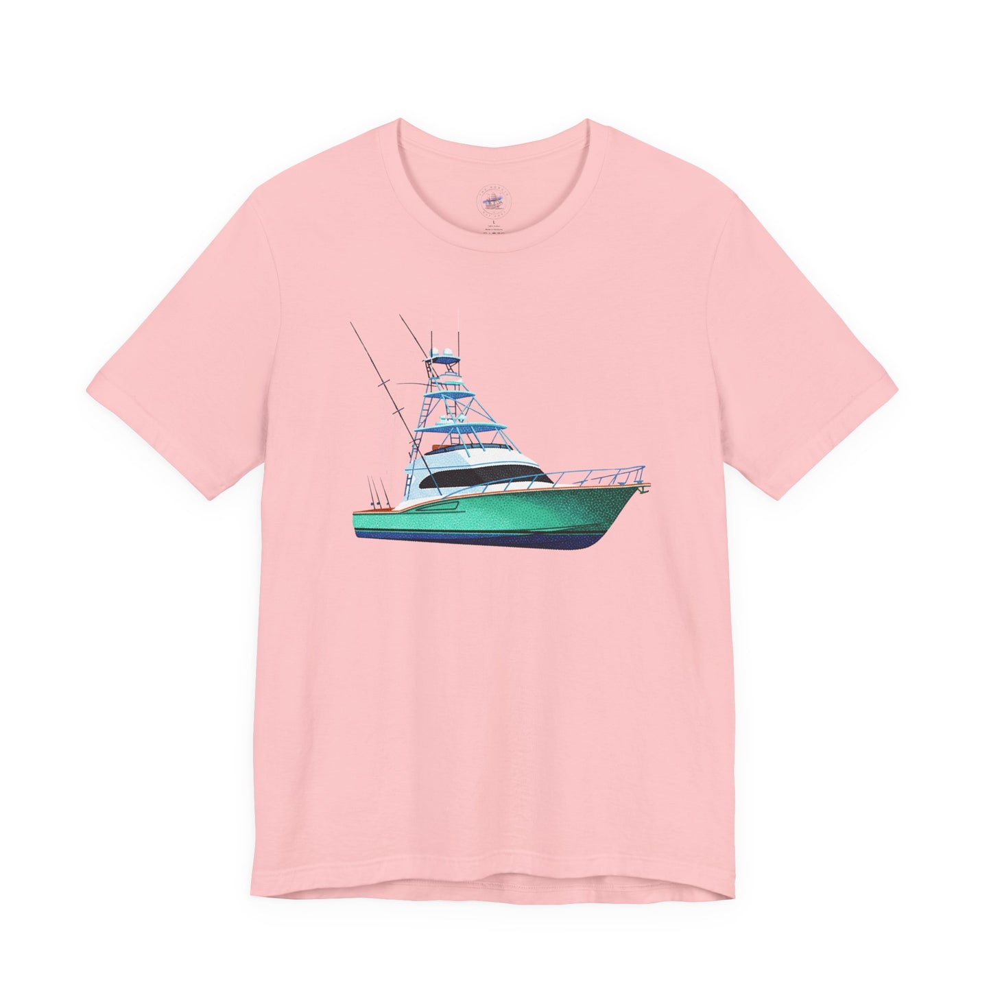 Day Dot Style Sport Fishing Boat Graphic Tee | Casual Apparel, Gift for Fishermen, Summer Style, Coastal Vibes, Outdoor Wear