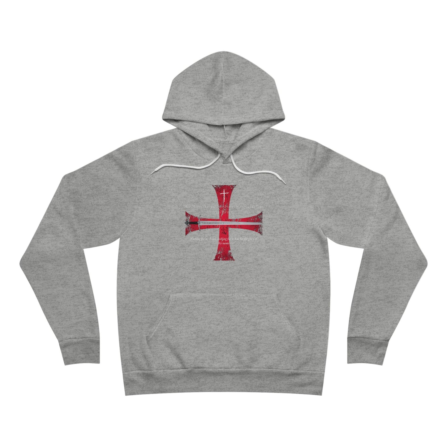 Nordik OutPost-Faith-Inspired Unisex Hoodie with Cross and Sword