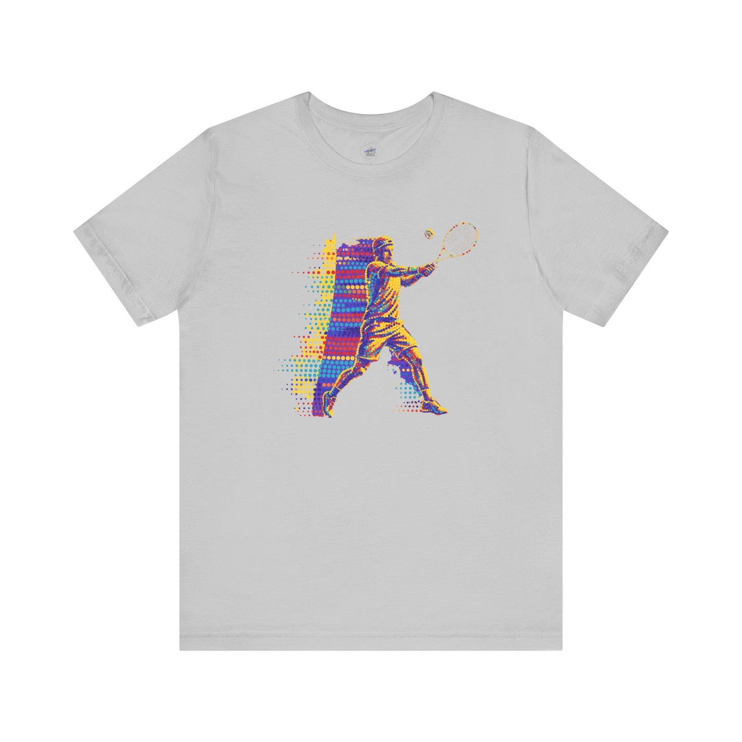 Vibrant Day Dot Tennis Swing Tee, Sports Apparel, Tennis Lover Gift, Activewear for Him/Her, Perfect for Birthdays, Summer Outings
