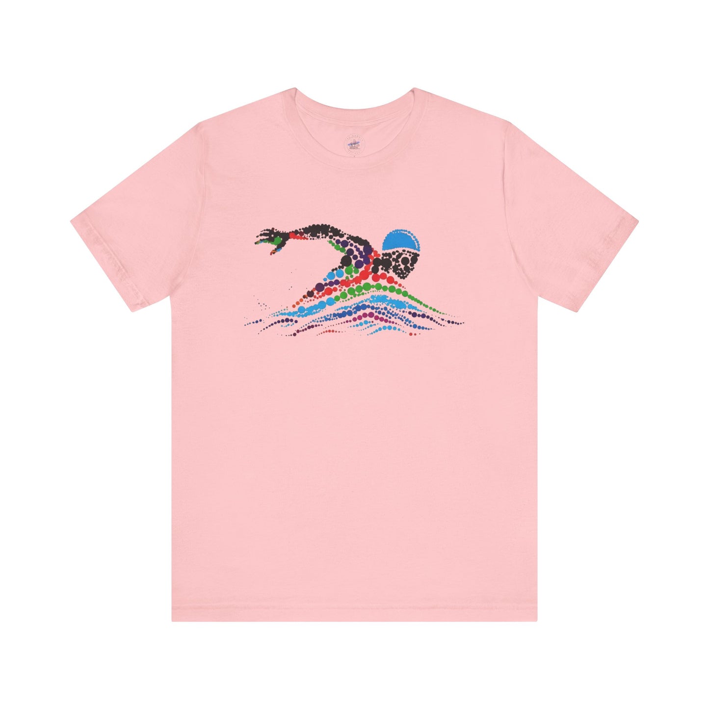Vibrant Cool Wave Competition Swimmer Graphic Tee - Unisex Jersey Short Sleeve, Casual Wear, Summer Vibes, Gift for Nature Lovers, Beach Outfit, Festival Style