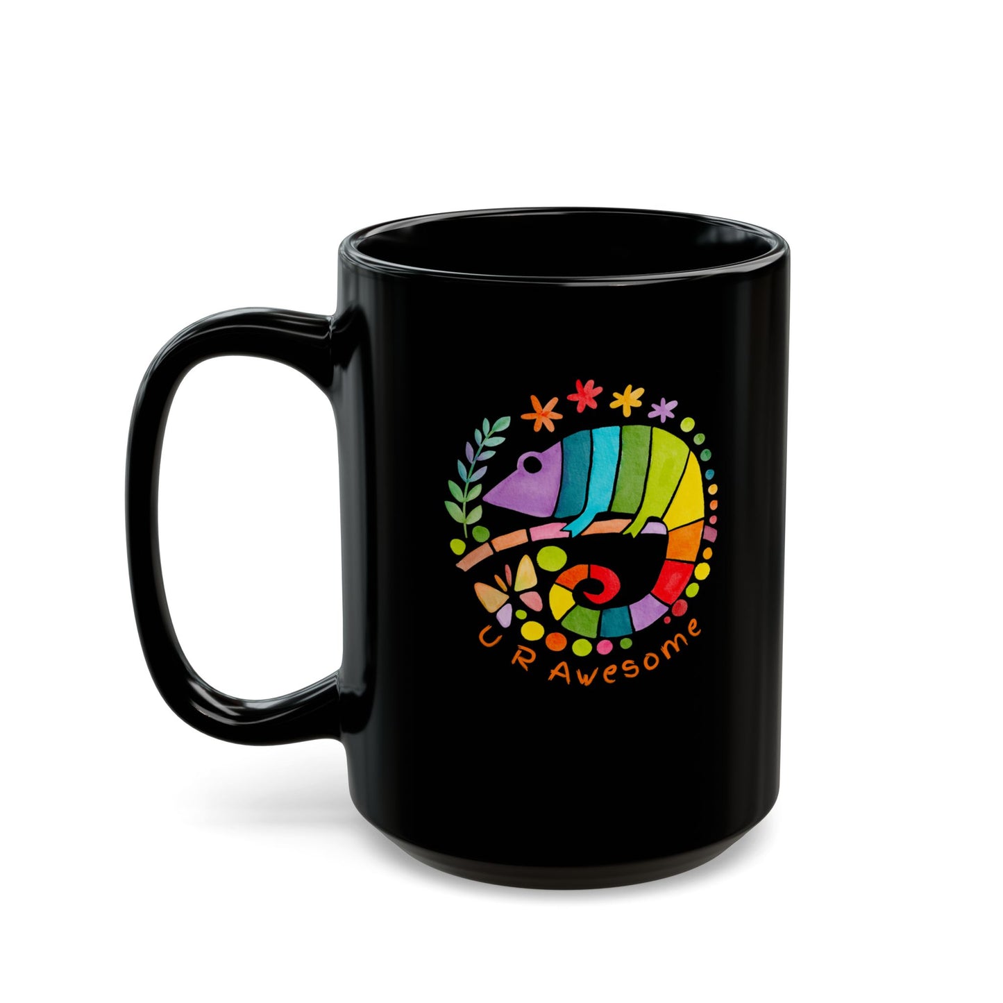 Awesome Black Mug for Coffee Lovers | Gift for Friends, Inspirational Quote, Fun Humor Mug, Perfect for Birthdays, Celebrations