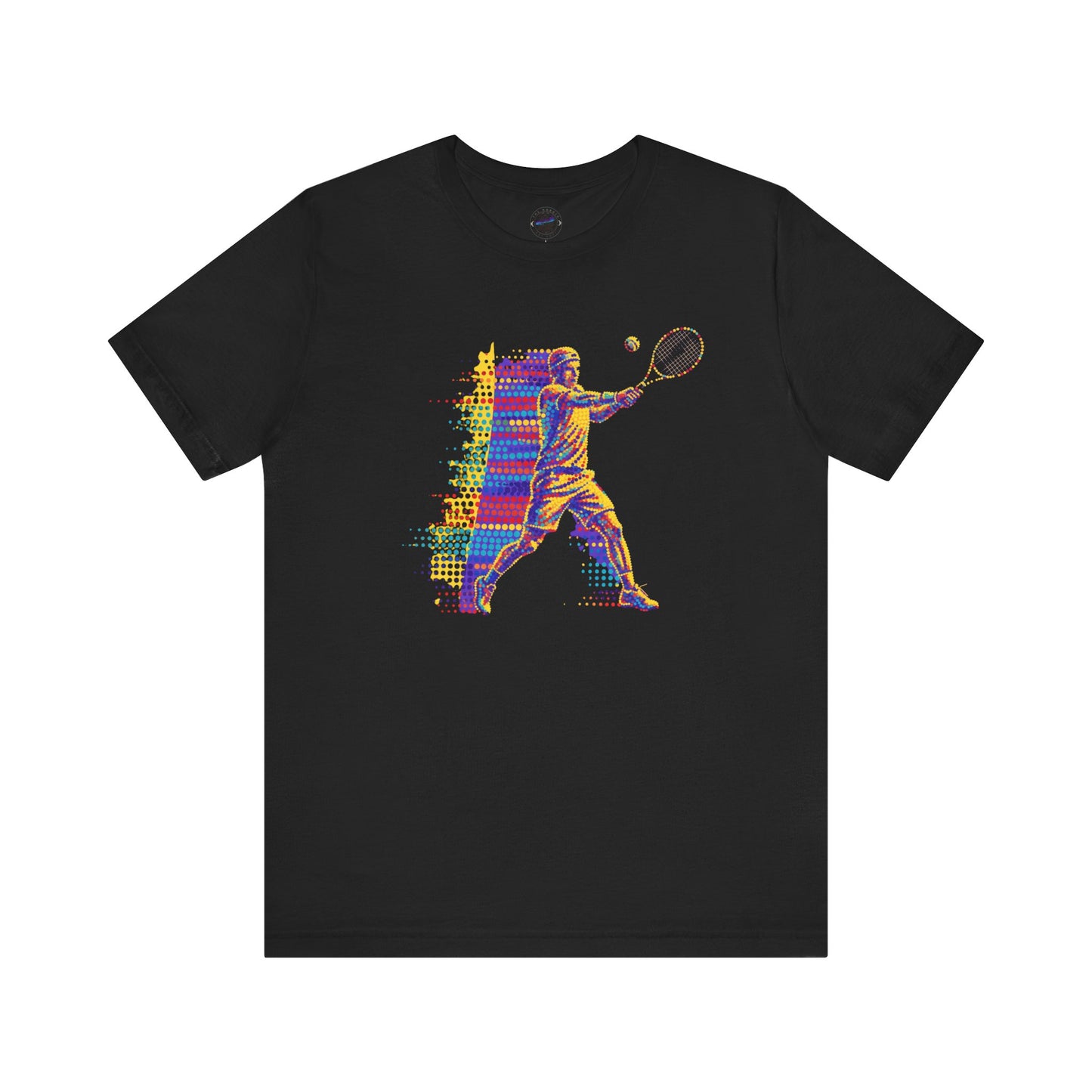 Vibrant Day Dot Tennis Swing Tee, Sports Apparel, Tennis Lover Gift, Activewear for Him/Her, Perfect for Birthdays, Summer Outings