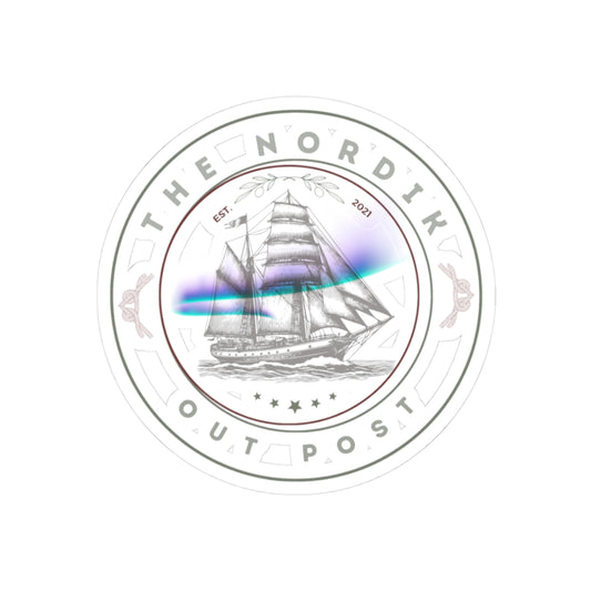 Nordic Sailboat Kiss-Cut Stickers | Nautical Decor, Laptop Decals, Gift for Sailors, Ocean Lover Art, Travel Enthusiasts