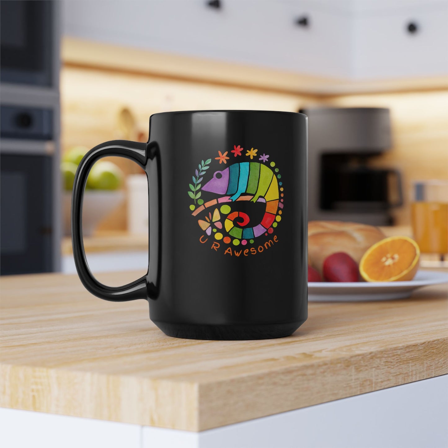 Awesome Black Mug for Coffee Lovers | Gift for Friends, Inspirational Quote, Fun Humor Mug, Perfect for Birthdays, Celebrations